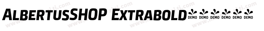 AlbertusSHOP Extrabold字体转换
